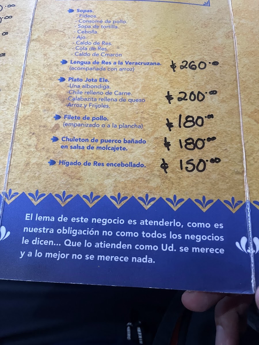 Jota Ele Menu - Image 3